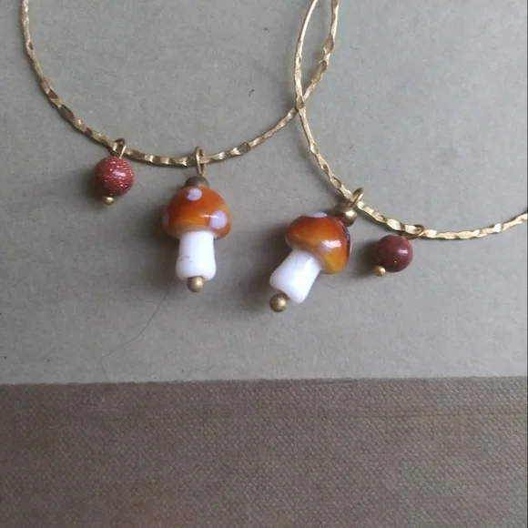 'Into the Woods' XL Hoops - Picture 4 of 4